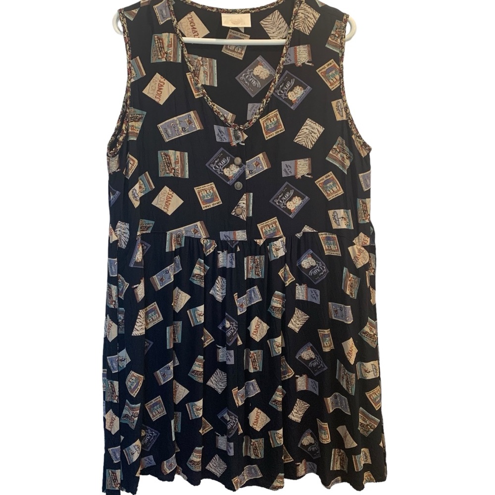 Sleeveless V-Neck Sun Dress Size XL